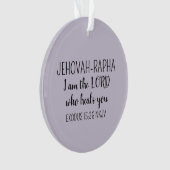 Lord Who Heals Light Purple Simple Christian` Ornament (voorkant)