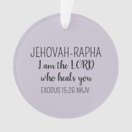 Lord Who Heals Light Purple Simple Christian` Ornament