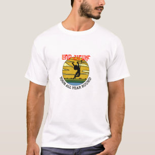 Lord Zipline. Wit. T-shirt
