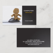 L'ordinateur répare le carte de visite (Devant / Derrière)