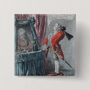 Lordly Elevation, pub. door Hannah Humphrey, 1802 Vierkante Button 5,1 Cm