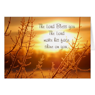 Lord's Blessing, Numéros 6:24-26 Bible Card