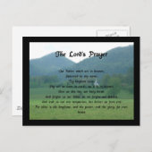 Lord's Prayer bij Wolf Fork Valley Briefkaart (Voorkant / Achterkant)
