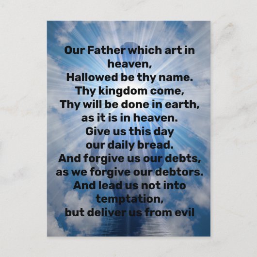 Lord's Prayer Briefkaart (Voorkant)