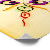 Lord's Prayer Calligraphy 1889 Poster (Hoek)