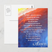 Lords Prayer Christelijk Inspirerend Spiritueel Briefkaart (Voorkant / Achterkant)