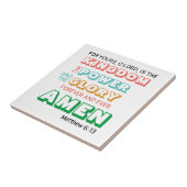 LORDS PRAYER Christelijk Tegeltje (Zijkant)