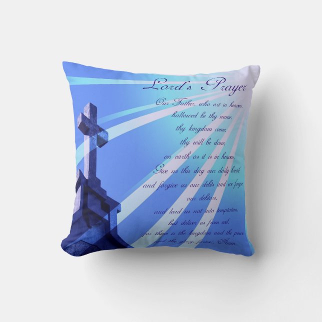 Lord's Prayer Design Pillow Kussen (Voorkant)