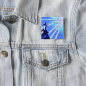 Lord's Prayer Design Pin Vierkante Button 5,1 Cm (In situ)