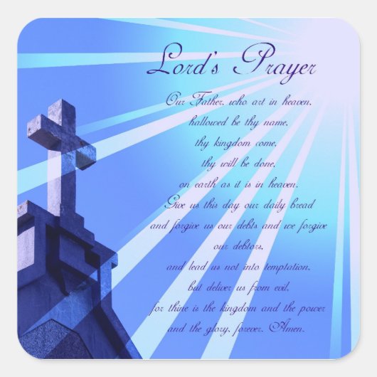 Lord's Prayer Design Stickers (Voorkant)