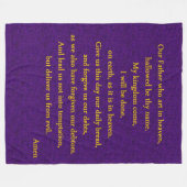 LORDS PRAYER FLEECE DEKEN (Voorkant (Horizontaal))