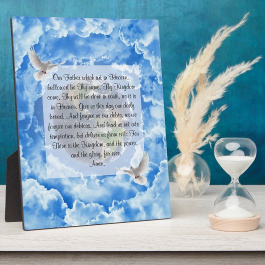 Lord's Prayer Fotoplaat (Zijkant)