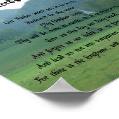 Lord's Prayer in de bergen Poster (Hoek)