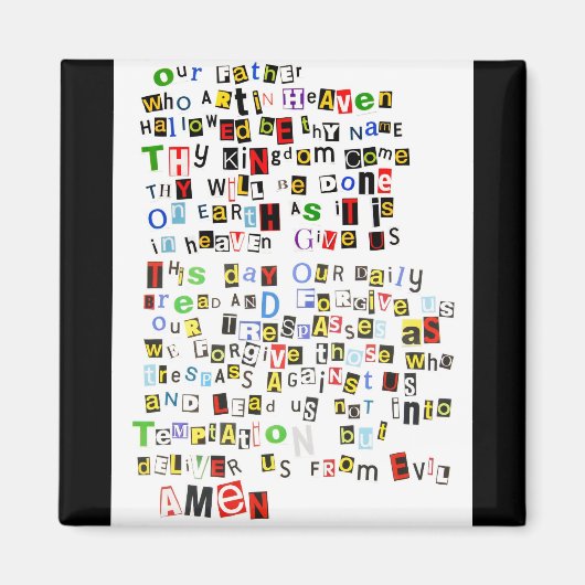 Lord's Prayer Magneet (Voorkant)