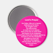 Lord's Prayer Magnet - Roze Magneet (Voorkant / Achterkant)