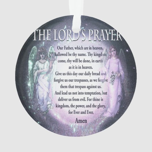 Lord's Prayer Ornament (achterkant)