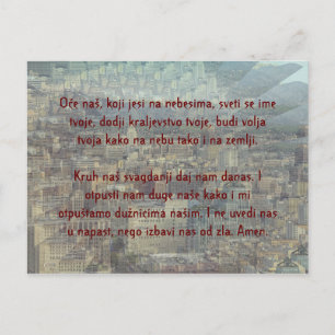 Lord's Prayer Over the City of Angels Briefkaart