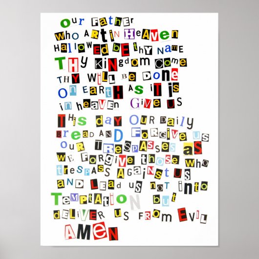 Lord's Prayer Poster (Voorkant)