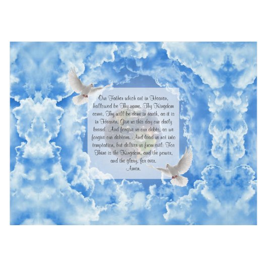 Lord's Prayer Tafelkleed (Voorkant (Horizontaal))