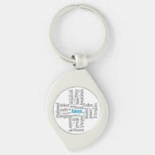 Lord's Prayer Word Cloud Sleutelhanger