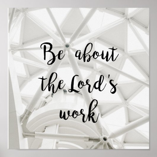 Lord's Work - photo poster personnalisé (Devant)