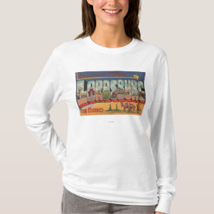 Lordsburg, New Mexico - Grote Letter-scènes T-shirt