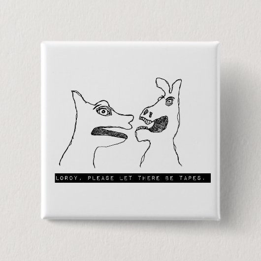 LORDY 1975-labelknop Vierkante Button 5,1 Cm (Voorkant)