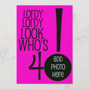 Lordy Look Who's Forty! Kaart