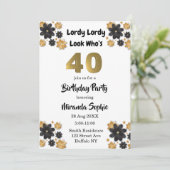 Lordy Lordy regarde qui est 40 Invitations d’anniv (Debout devant)