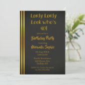 Lordy Lordy regarde qui est 40 Invitations d’anniv (Debout devant)