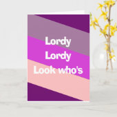 Lordy's verjaardag kaart (Gele Bloem)