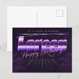 Loreen Nom Prénom Anniversaire de la carte postale