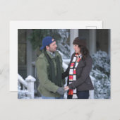 Lorelai & Luke Holding Hands in de sneeuw Briefkaart (Voorkant / Achterkant)