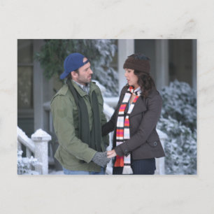 Lorelai & Luke Holding Hands in de sneeuw Briefkaart
