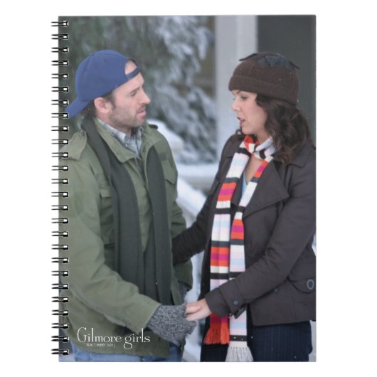 Lorelai & Luke Holding Hands in de sneeuw Notitieboek (Voorkant)
