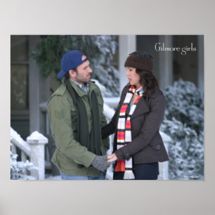 Lorelai & Luke Holding Hands in de sneeuw Poster