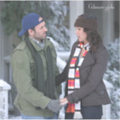 Lorelai & Luke Holding Hands in de sneeuw Sticker (Voorkant)