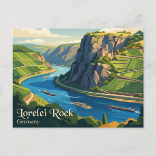 Lorelei Rots Duitsland Briefkaart