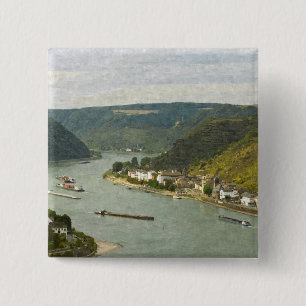 Lorelei Vierkante Button 5,1 Cm