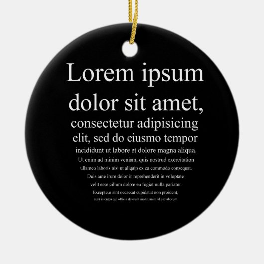Lorem Ipsum Keramisch Ornament (Voorkant)