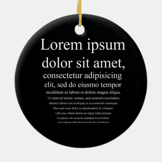 Lorem Ipsum Keramisch Ornament (Achterkant)