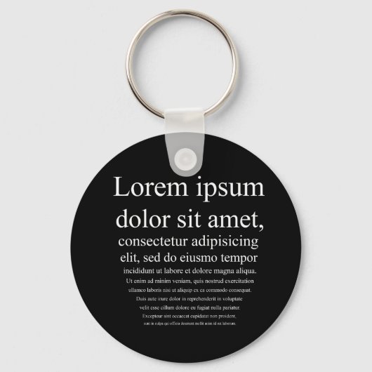 Lorem Ipsum Sleutelhanger (Voorkant)