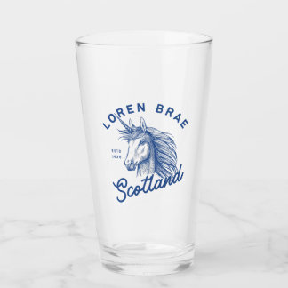 Loren Brae Scotland Eenhoorn Pint Glass Glas