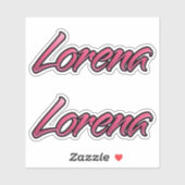 Lorena faded rose Autocollants (Feuille)
