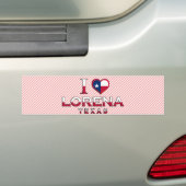 Lorena, Texas Bumpersticker (Op auto)