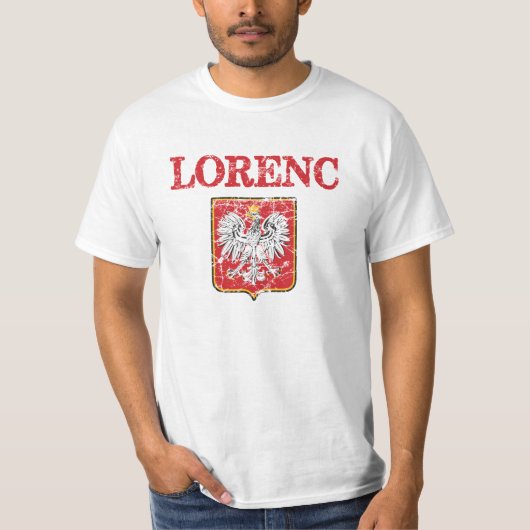 Lorenc Surname T-shirt (Voorkant)