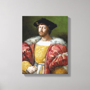 Lorenzo de Medici - Raphael - c1518 Canvas Afdruk