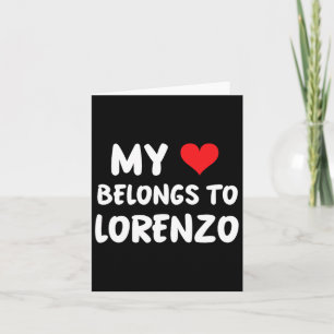 Lorenzo - Mijn hart is van Lorenzo - Liefde  Kaart