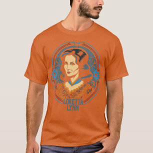Loretta Lynn Retro Style Country Fan Design 2 T-shirt