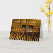 L'organe pédale carte d'anniversaire pour des (Fleur jaune)